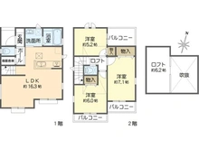 【東京都/江戸川区西篠崎】江戸川区西篠崎1丁目 新築戸建C号棟 間取り図
