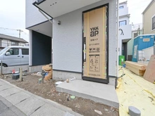 【千葉県/浦安市入船】浦安市入船410(2)1号棟 建築中の外観：全２区画、全２棟現場