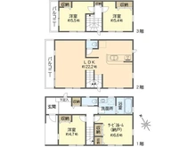 【東京都/江戸川区篠崎町】江戸川区篠崎町4丁目　中古戸建 間取り図