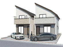 【千葉県/浦安市弁天】浦安市弁天4丁目2690番 新築戸建　PLAN B 完成予想図：全2棟/右側
図面を基に描き起したもので、実際とは多少異なる場合があります。
