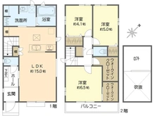【千葉県/浦安市弁天】浦安市弁天4丁目2690番 新築戸建　PLAN B 間取り図