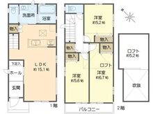 【千葉県/浦安市弁天】浦安市弁天二丁目6番 新築戸建 B号棟 間取り図