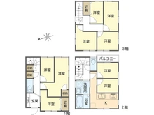 【東京都/江戸川区船堀】江戸川区船堀五丁目中古戸建 間取り図