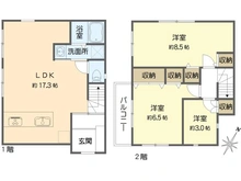 【東京都/江戸川区江戸川】江戸川2丁目中古戸建 間取り図