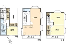【東京都/江戸川区篠崎町】篠崎町4丁目　中古戸建 間取り図
