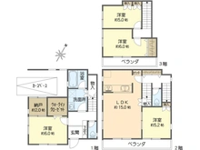【東京都/江戸川区南小岩】江戸川区南小岩2丁目新築戸建：2号棟 間取り図