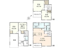 【埼玉県/川越市旭町】川越市旭町3丁目　新築戸建　2号棟 間取り図
