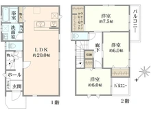【埼玉県/川越市諏訪町】川越市諏訪町　新築分譲住宅 間取り図