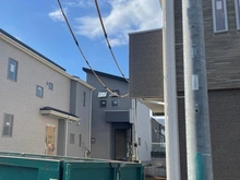 【埼玉県/所沢市東所沢和田】所沢市東所沢和田3丁目 新築戸建 4号棟 建築中の外観：全11棟／中央奥側