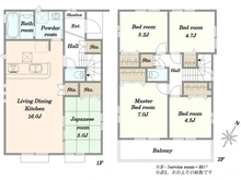 【埼玉県/所沢市東所沢和田】所沢市東所沢和田3丁目 新築戸建 6号棟 間取り図