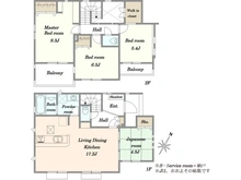 【埼玉県/所沢市東所沢和田】所沢市東所沢和田3丁目 新築戸建 7号棟 間取り図