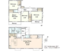 【埼玉県/所沢市東所沢和田】所沢市東所沢和田3丁目 新築戸建 10号棟 間取り図