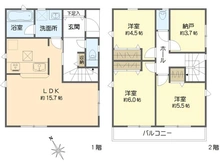 【東京都/東村山市青葉町】東村山市青葉町3丁目　新築戸建 間取り図