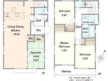 【埼玉県/所沢市東所沢和田】所沢市東所沢和田3丁目 新築戸建 11号棟 間取り図
