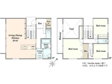 【埼玉県/川越市旭町】川越市旭町2丁目　中古戸建 間取り図