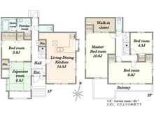 【埼玉県/さいたま市南区大字大谷口】さいたま市南区大谷口　中古戸建 間取り図