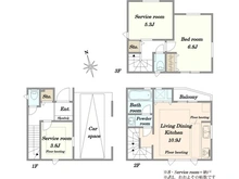 【埼玉県/さいたま市南区大字大谷口】さいたま市南区大谷口　新築戸建て　1号棟 間取り図