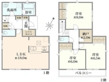 【埼玉県/朝霞市宮戸】朝霞市宮戸3丁目　新築戸建　8号棟 間取り図