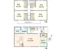【埼玉県/朝霞市宮戸】朝霞市宮戸3丁目　新築戸建　10号棟 間取り図