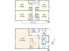 【埼玉県/朝霞市宮戸】朝霞市宮戸3丁目　新築戸建　11号棟 間取り図