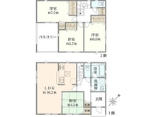 【埼玉県/朝霞市宮戸】朝霞市宮戸3丁目　新築戸建　16号棟 間取り図
