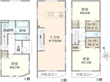 【神奈川県/川崎市川崎区桜本】川崎区桜本2丁目　新築戸建　2号棟 間取り図