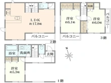 【神奈川県/川崎市川崎区桜本】川崎区桜本2丁目　新築戸建　4号棟 間取り図