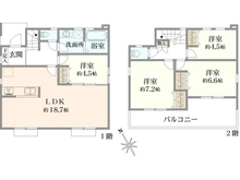 【神奈川県/横浜市鶴見区上末吉】上末吉4丁目 新築戸建 間取り図