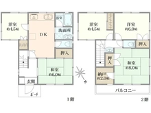 【神奈川県/川崎市川崎区桜本】川崎区桜本2丁目　中古戸建 間取り図