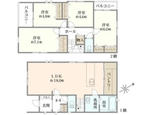 【神奈川県/横浜市保土ケ谷区狩場町】保土ヶ谷区狩場町　中古戸建 間取り図