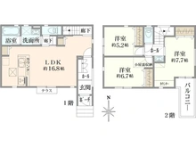 【神奈川県/横浜市鶴見区馬場】横浜市鶴見区馬場一丁目　新築戸建 間取り図