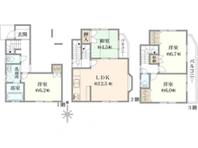 【神奈川県/横浜市鶴見区栄町通】鶴見区栄町通2丁目　中古戸建 間取り図