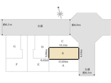 【神奈川県/川崎市高津区東野川】グレイスウッド 武蔵中原 B号棟 区画図