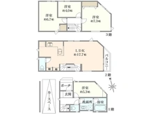 【神奈川県/川崎市高津区東野川】グレイスウッド 武蔵中原 C号棟 間取り図