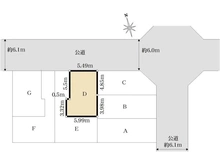【神奈川県/川崎市高津区東野川】グレイスウッド 武蔵中原 D号棟 区画図
