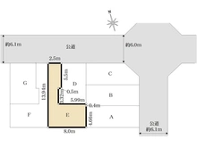 【神奈川県/川崎市高津区東野川】グレイスウッド 武蔵中原 E号棟 区画図
