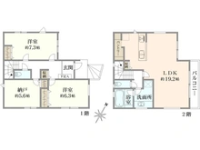 【神奈川県/川崎市川崎区小田】川崎区小田3丁目　新築戸建 間取り図