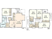 【神奈川県/横浜市鶴見区東寺尾中台】鶴見区東寺尾中台　戸建 間取り図