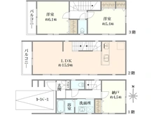 【神奈川県/川崎市川崎区藤崎】川崎区藤崎4丁目　新築戸建　B号棟 間取り図