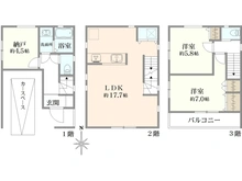 【神奈川県/川崎市川崎区藤崎】川崎区藤崎4丁目　新築戸建　C号棟 間取り図
