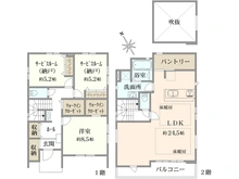 【神奈川県/横浜市鶴見区上の宮】鶴見区上の宮2丁目　3号棟 間取り図