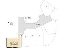 【神奈川県/横浜市鶴見区北寺尾】フォーシーズンズコート北寺尾II　No.5 区画図