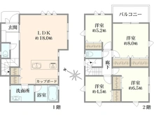 【神奈川県/横浜市鶴見区北寺尾】フォーシーズンズコート北寺尾II　No.6 間取り図