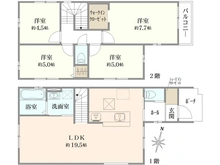 【大阪府/茨木市目垣】茨木市目垣1期1棟 間取り図