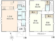 【大阪府/高槻市宮が谷町】高槻宮が谷町1号棟　新築戸建 間取り図