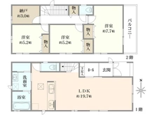 【大阪府/高槻市高西町】高槻市高西町C号棟　新築戸建 間取り図