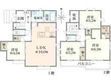 【大阪府/枚方市北楠葉町】枚方北楠葉町　A号棟 間取り図