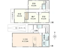 【大阪府/高槻市東五百住町】高槻市東五百住町二丁目 間取り図