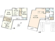 【大阪府/茨木市北春日丘】茨木市北春日丘四丁目　新築戸建 間取り図