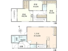 【大阪府/茨木市耳原】茨木市耳原一丁目　戸建 間取り図